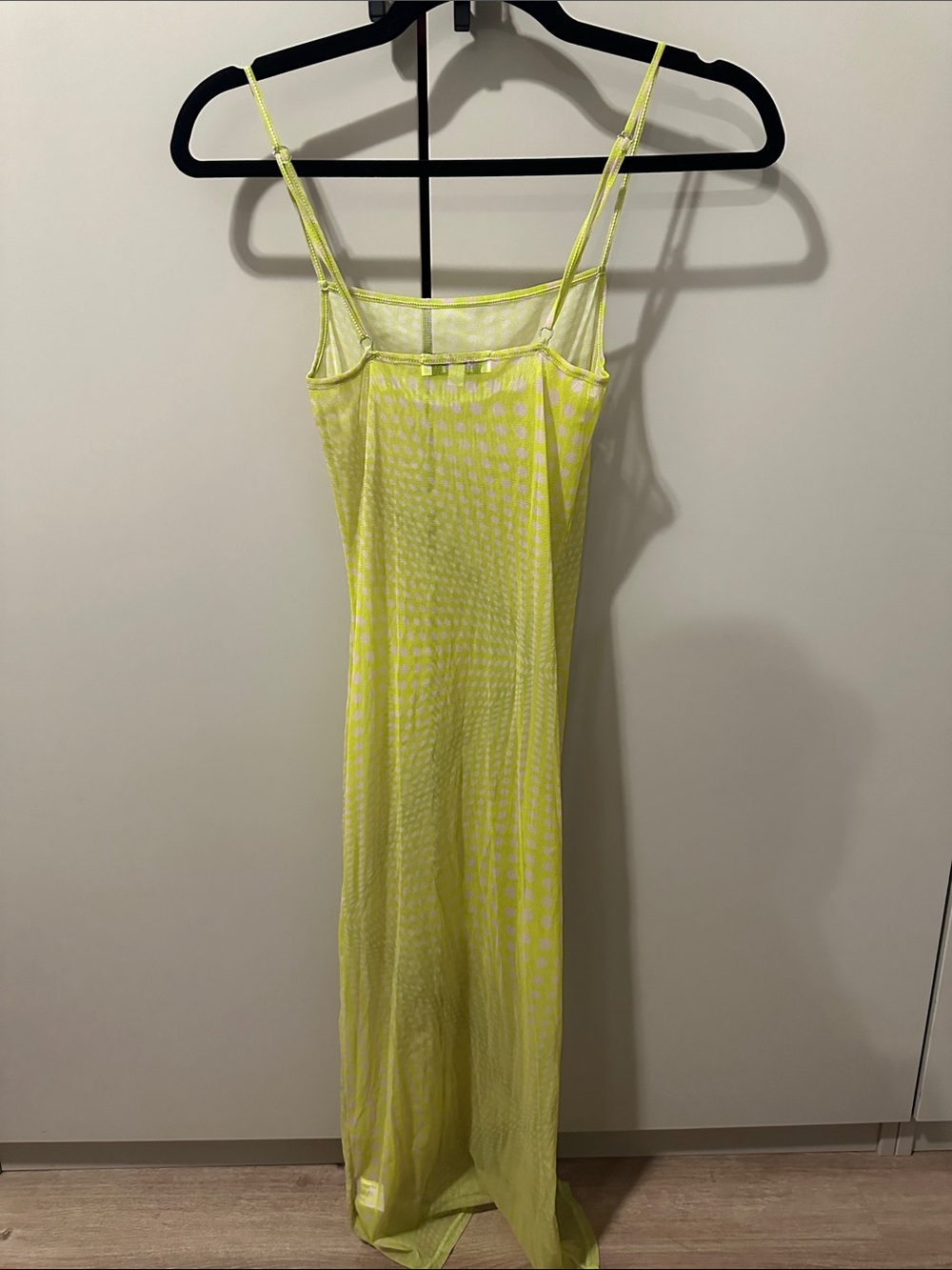 Frankies Bikini Dixie Mesh Vibrant Lime Sheer Slip Dress Size xs - Picture 8 of 10
